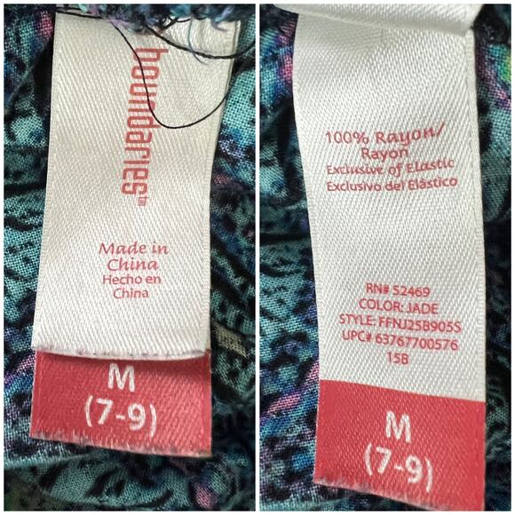 NOBO No Boundaries MEDIUM Blue Kaleidoscope Sun Dial Semi-Sheer Shorts - Picture 4 of 4